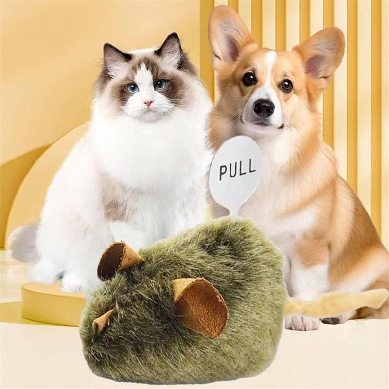 WhiskerJoy – Juguete para gatos con sonido, ultra realista con forma de ratón