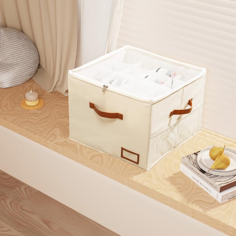 ShoeNest – Cajas Organizadoras Plegables de Tela para Zapatos