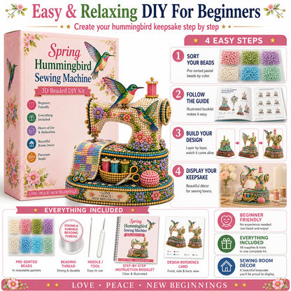 SpringBloom – Máquina de coser colibrí 3D DIY