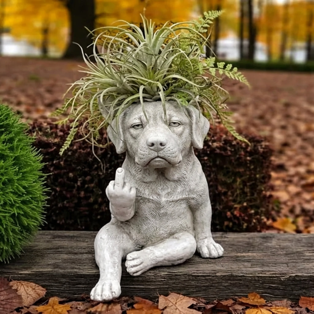 BullyPot – Dekorativer Hunde-Blumentopf