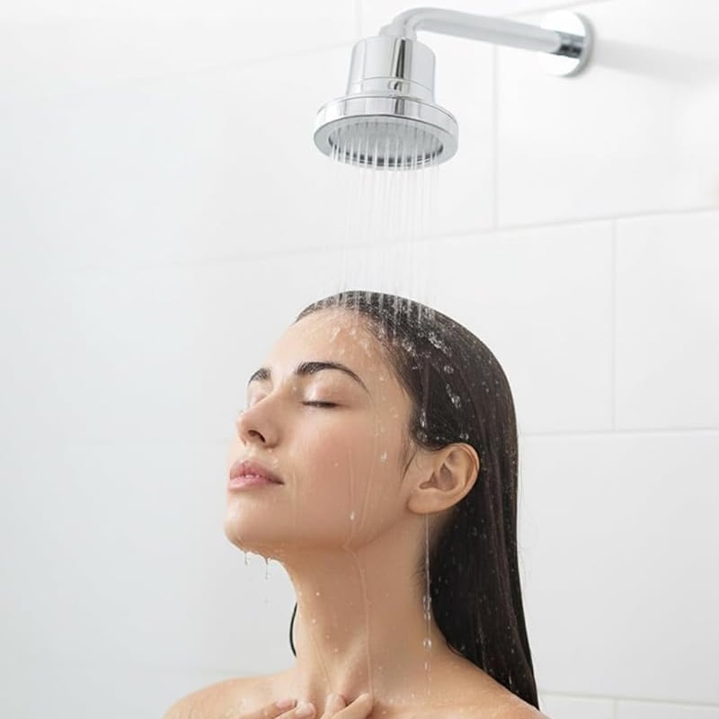 AquaFlow – Cabezal de ducha de alta presión de acero inoxidable