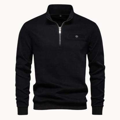 Lennox Mock-Neck-Pullover mit Reißverschluss | ALEVITA