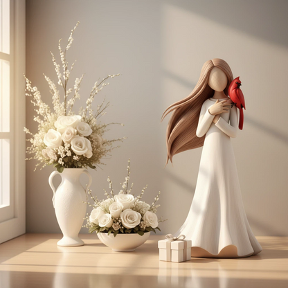 Cardinal Remembrance Love and Serenity Figurine