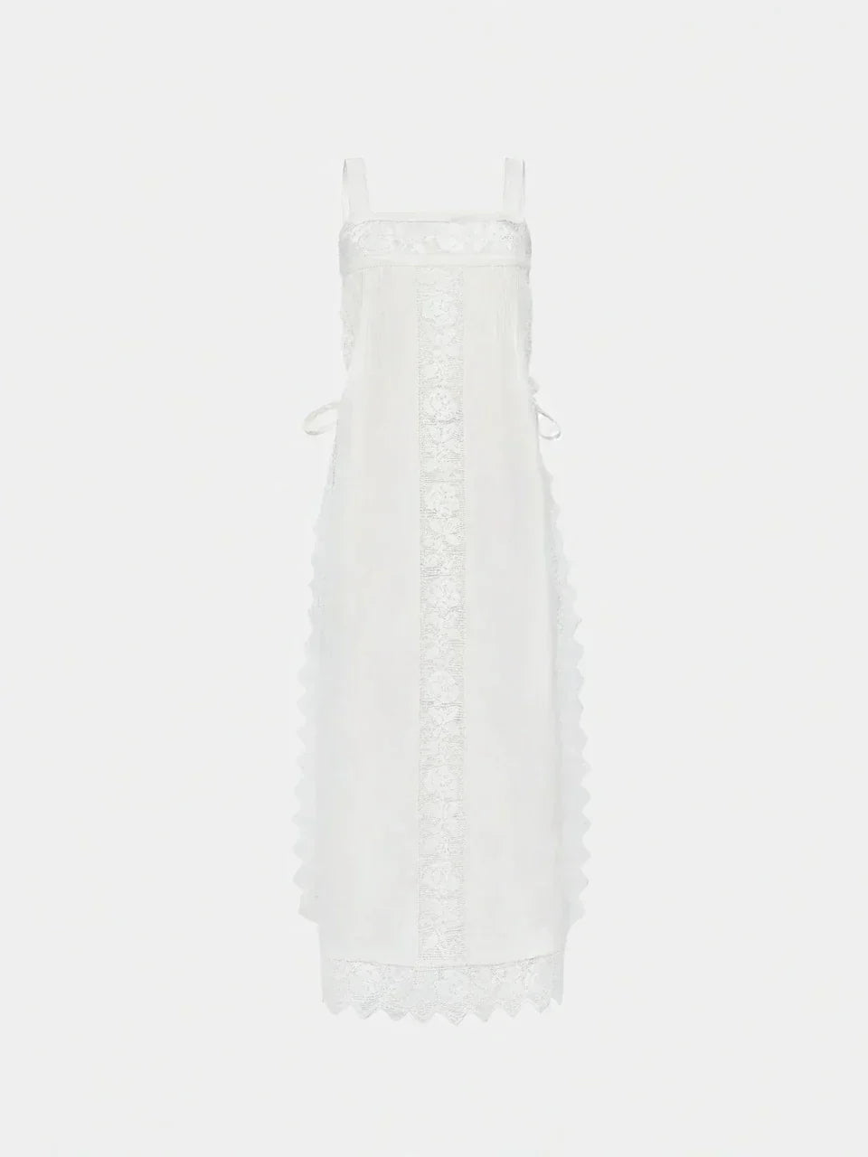 PureLinen – Vintage-Spitzen-Sommer-Midikleid