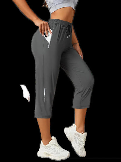 UrbanFlex – Leichte Damen-Caprihose mit Kordelzug für den Sommer