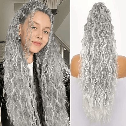 SilkiPony – Extensión de Cola de Caballo de Cabello Natural
