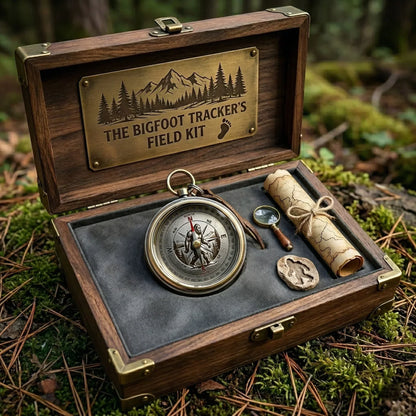 LumeWild – Brújula de Supervivencia con Silueta de Bigfoot