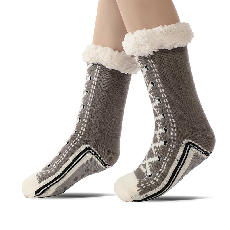ToastyToes - Calcetines tipo pantufla de forro polar antideslizantes