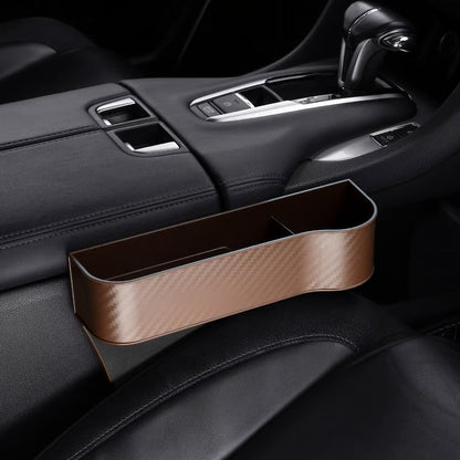 DriveMate – Organizador de Almacenamiento de Cuero Multiparte para Asiento de Coche