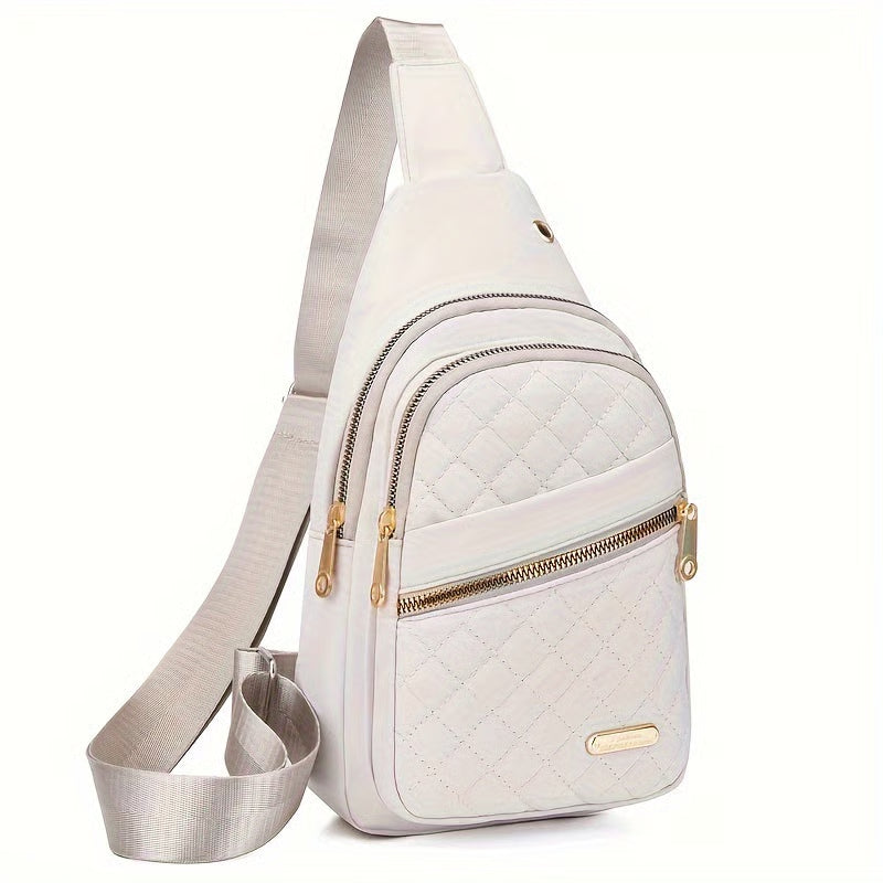 LuxeCarry – Bolso cruzado minimalista de color sólido
