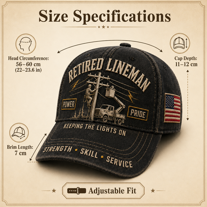 PowerGuard – Gorra conmemorativa del liniero jubilado