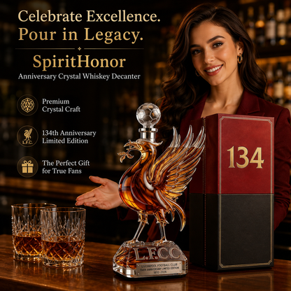 SpiritHonor – Decantador de whisky de cristal para aniversario