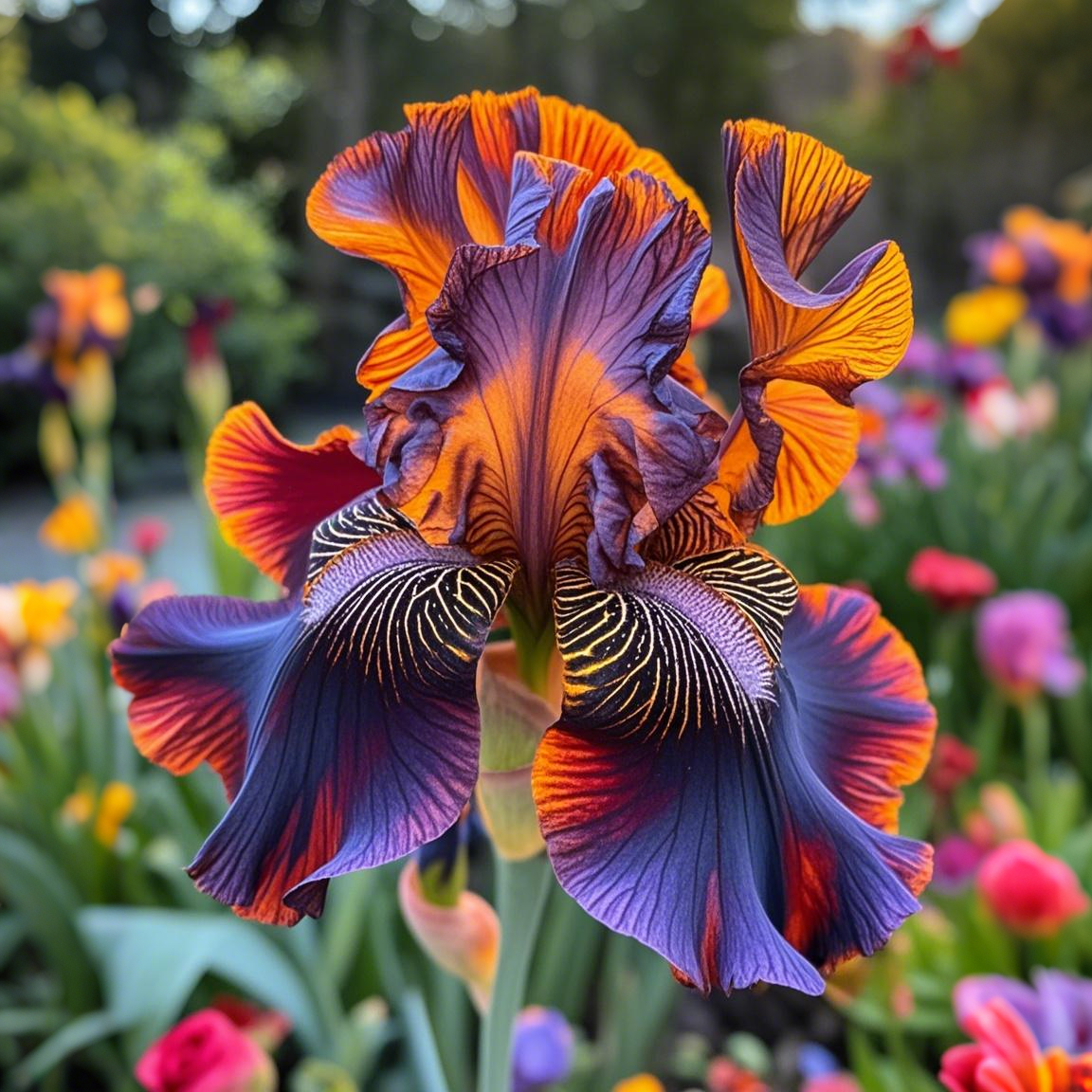 BloomAura – Exotische Hohe Bart-Schwertlilie