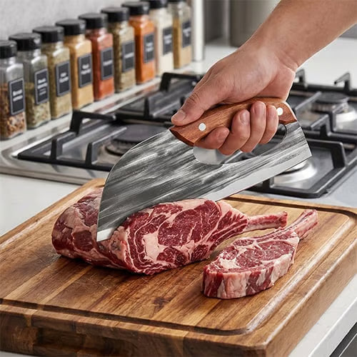 ChefForge – Juego profesional de cuchillo de chef y hacha de carnicero