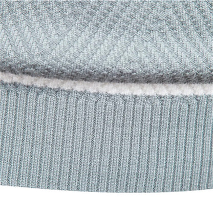Zander Field Gestreifter Baumwollpullover mit Rundhalsausschnitt | ALEVITA