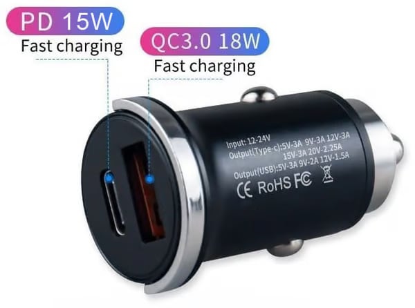 ChargeMini X – Cargador de coche ultrarrápido de 115 W