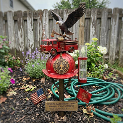 FireHonor – Estación pluviométrica Firefighter Tribute Garden