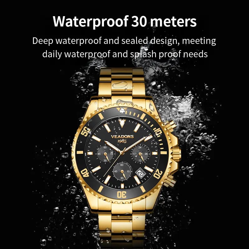 ChronoLuxe – Luxuriöse Herren-Dresswatch