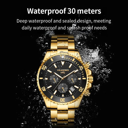 ChronoLuxe – Luxuriöse Herren-Dresswatch