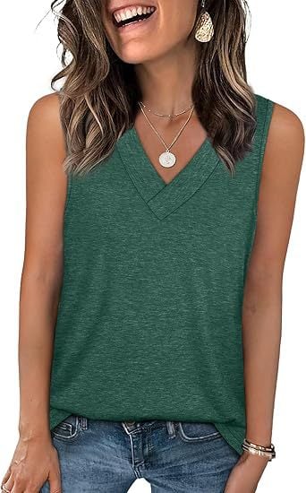 SoftEase – Top casual sin mangas para mujer de corte ajustado