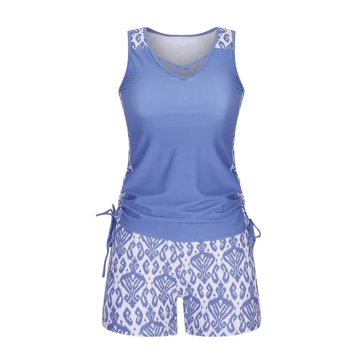 BeachBloom – Dezenter Bohemian-Tankini mit Shorts