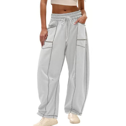 StreetLoom – Pantalones de barril holgados para mujer
