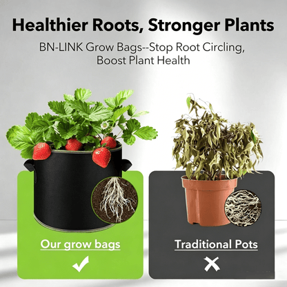 GardenFlow – Bolsas de cultivo reutilizables para raíces sanas