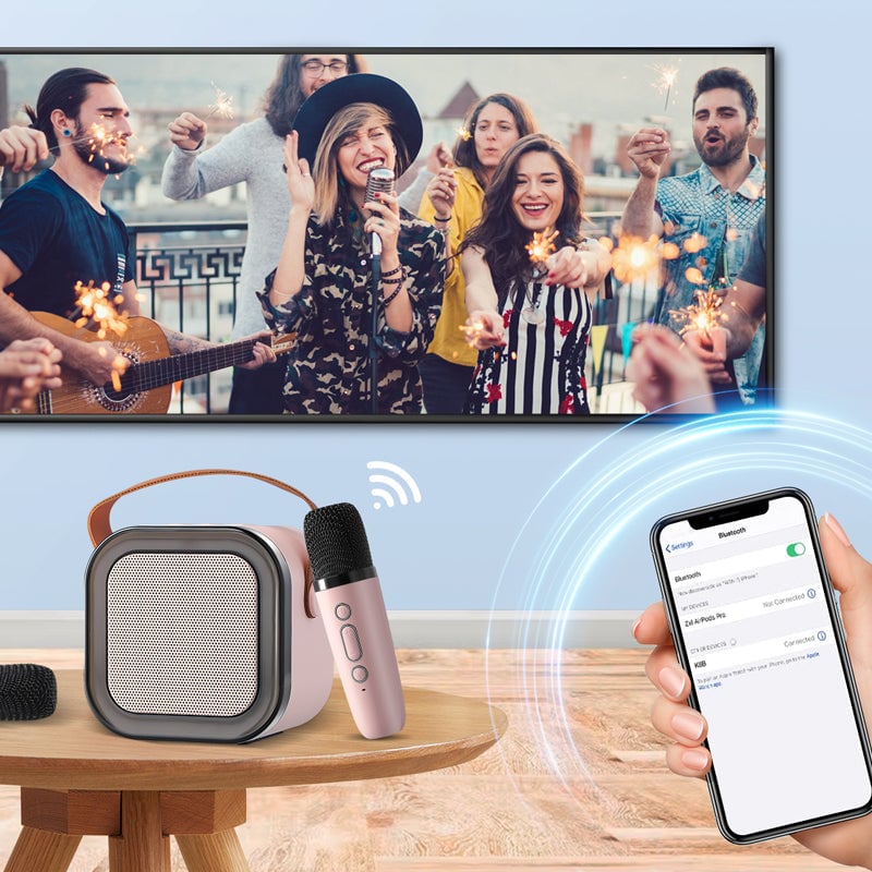 BeatVox – Mini-Karaoke-Lautsprecher mit Mikrofonen