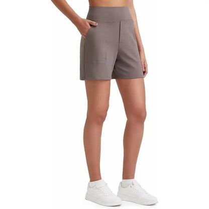 FitAura – Damen-Sportshorts mit hoher Taille