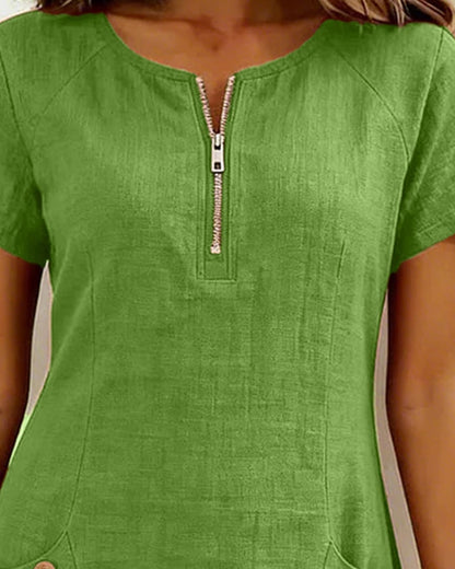 UrbanBreeze Zip – Alltags-Kleid aus der Cotton-Line