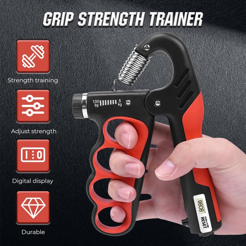 GripTrack – Ejercitador de mano con contador automático