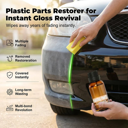 PlastiGlow – Restaurador de Revestimiento Cristalino para Piezas Plásticas de Automóviles