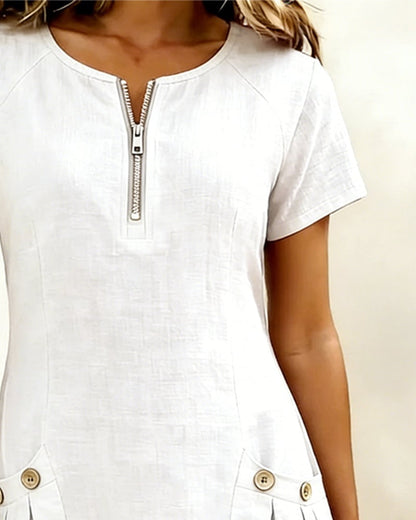 UrbanBreeze Zip – Alltags-Kleid aus der Cotton-Line