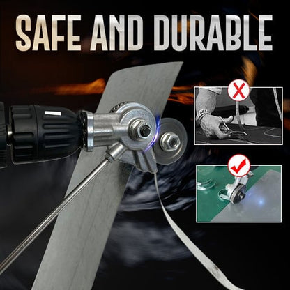DrillShear – Aditamento cortador de metal para taladro eléctrico