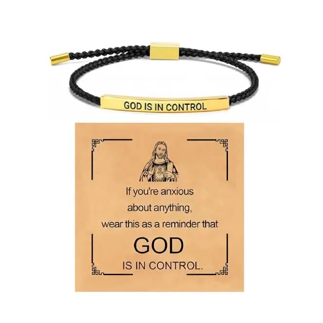 FaithAura – Inspire-Armband „Gott hat die Kontrolle“