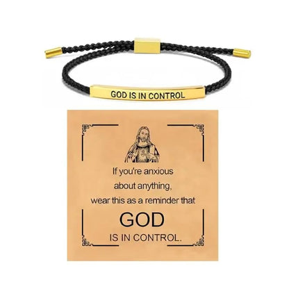 FaithAura – Inspire-Armband „Gott hat die Kontrolle“