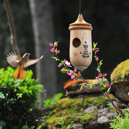 NatureSip – Comedero de colibríes de madera para amantes de la jardinería