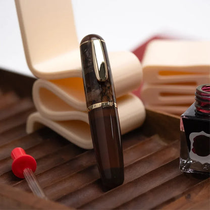 InkFlow – Pluma estilográfica portátil con plumín fino de escritura suave