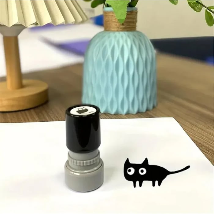MeowMark – Juego de sellos con patrón de gatos