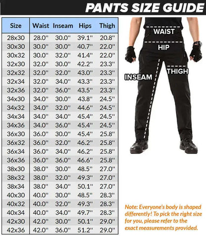 Unisex - Pantalones de trabajo de tejido antidesgarro impermeable