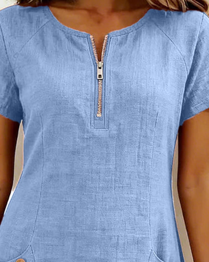 UrbanBreeze Zip – Alltags-Kleid aus der Cotton-Line