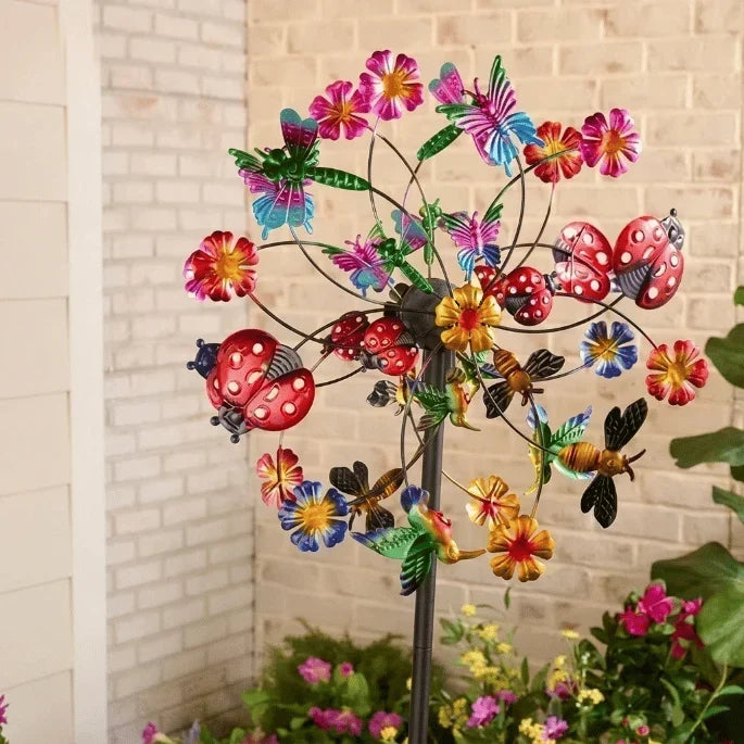 TwinkleBloom – Decoración solar de jardín en forma de flor