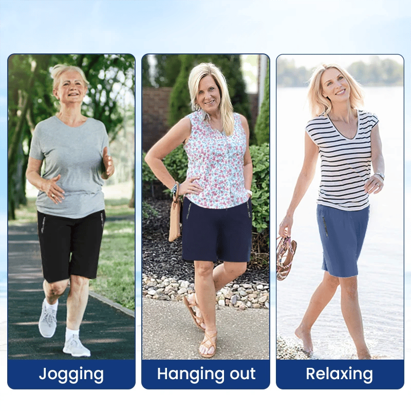 CoolStride – Atmungsaktive Eisseiden-Stretchshorts