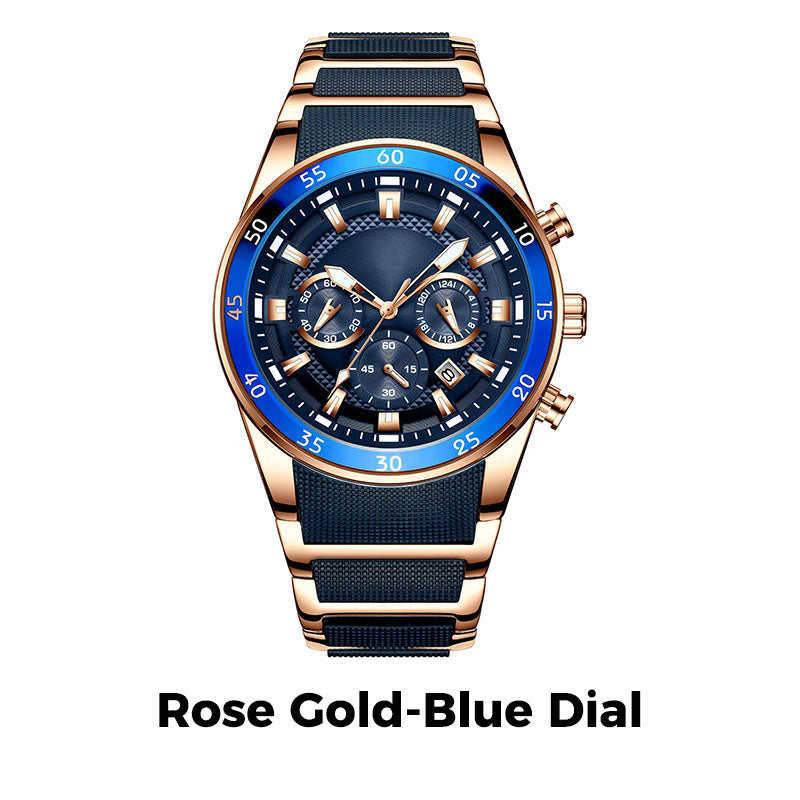 TimeForge – Reloj multifunción resistente para hombre