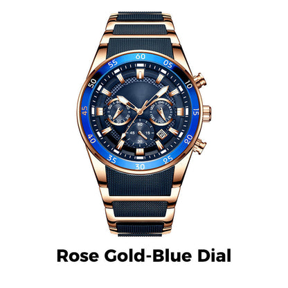 TimeForge – Reloj multifunción resistente para hombre