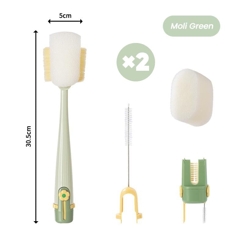 BrushPro | Cepillo de limpieza de botellas 5 en 1 versátil
