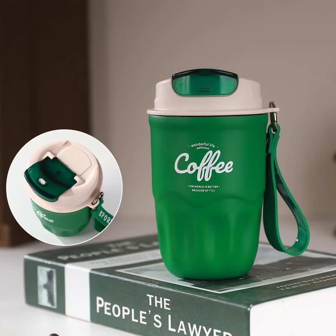 SipGuard – Tragbarer Kaffee-Isolierbecher mit Temperaturverschluss