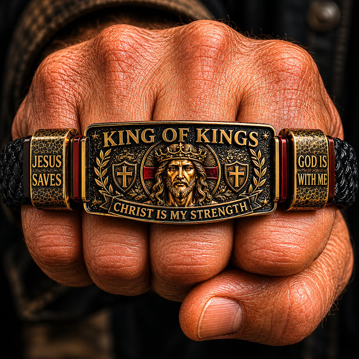 FaithCrown – Pulsera Rey de Reyes