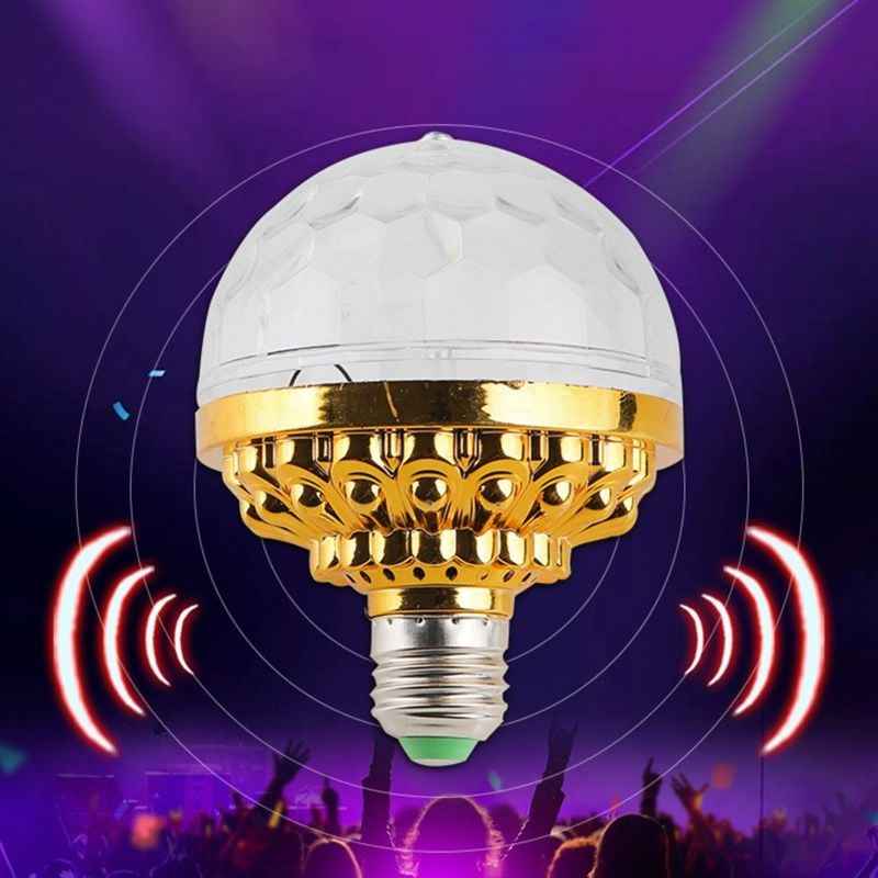 AuraParty – Luz de bola de discoteca giratoria colorida