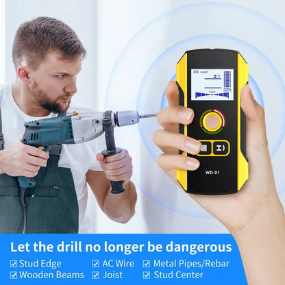 WallSense Pro – Escáner de pared con detector de metales de precisión
